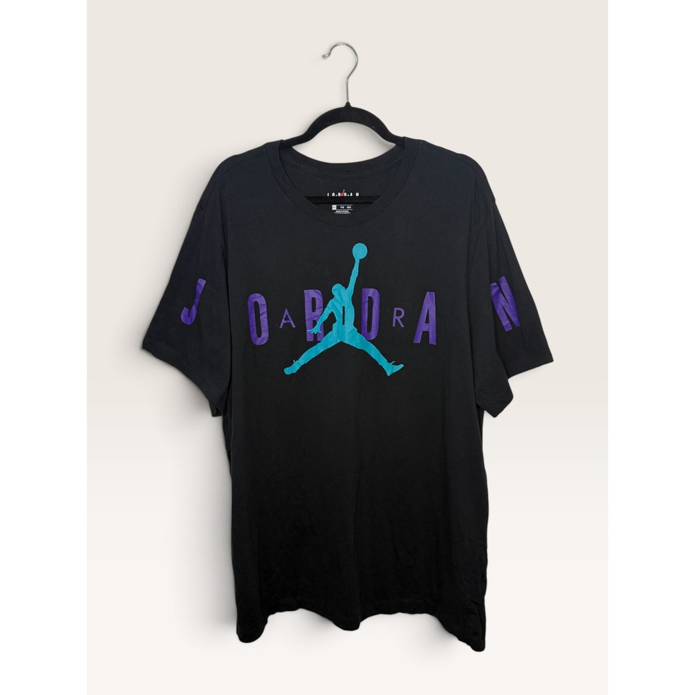 Vtg Air Jordan Jumpman Men's XXL T-shirt Black Grape Retro Y2K